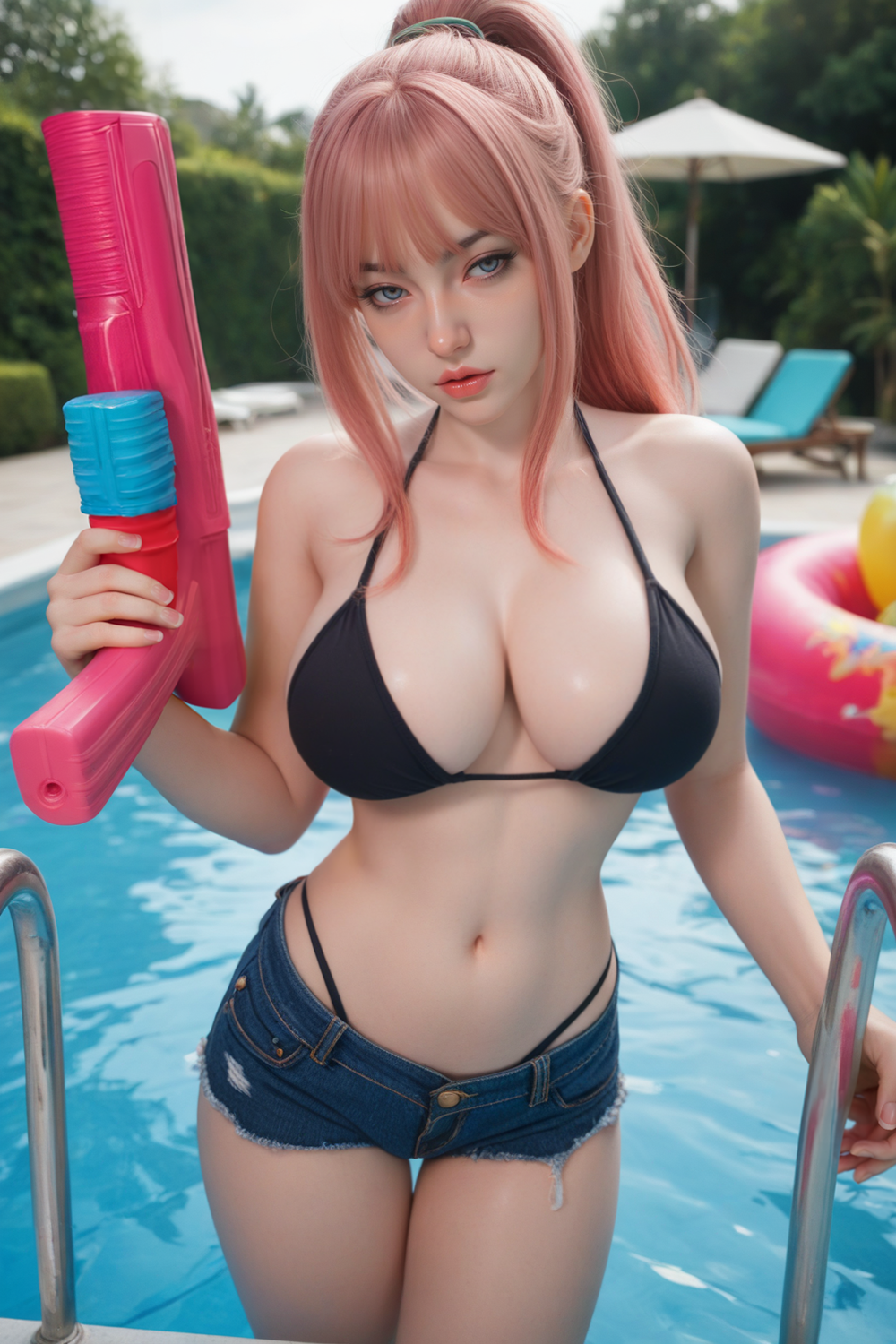 SY Doll  | 164cm/5ft4 Big Breast Sultry Anime-face Bikini Hottie Realistic Full Silicone Sex Doll - Layla (In Stock US)