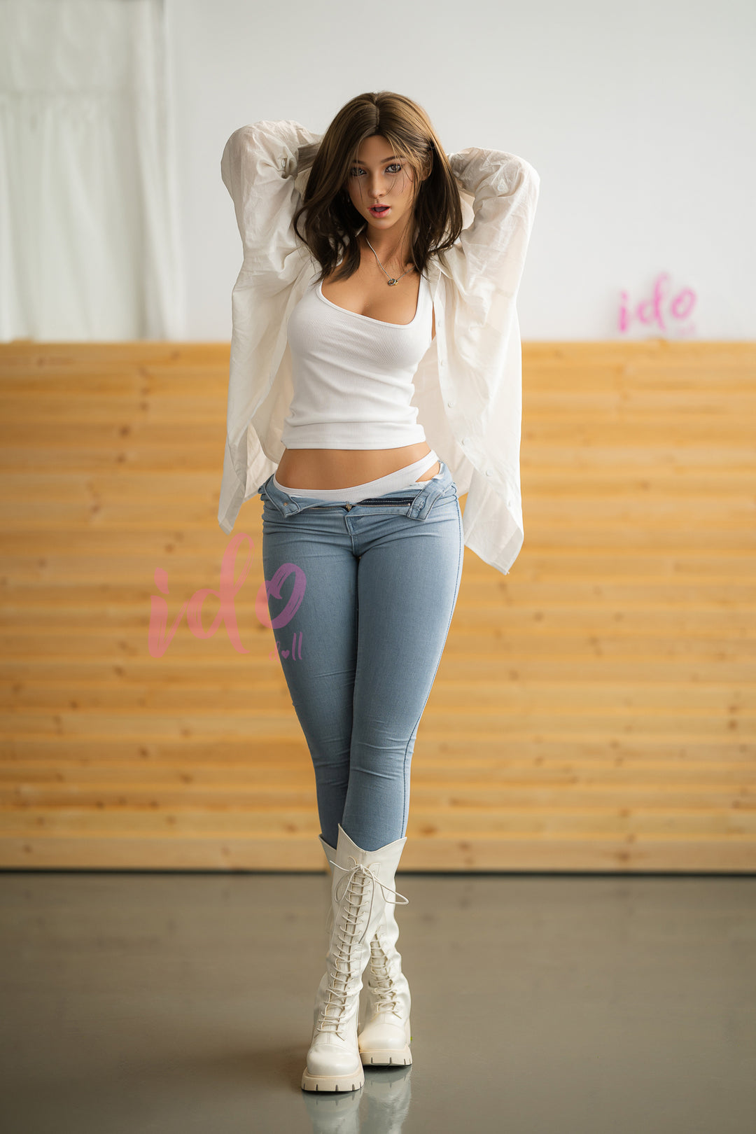 IDO Doll | 170cm/5ft 7 Innocent LifeLike D-Cup Full Silicone Sex Doll, ROS Head #ID3S - June