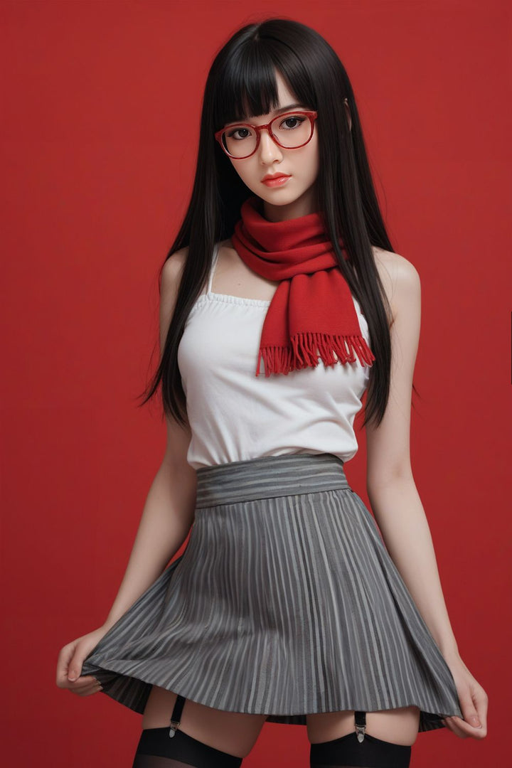 SY Doll | 160 cm/5 ft3 Kleine Brüste Asiatische Verführerische Süße Schönheit Lebensechte TPE Sexpuppe - Elise