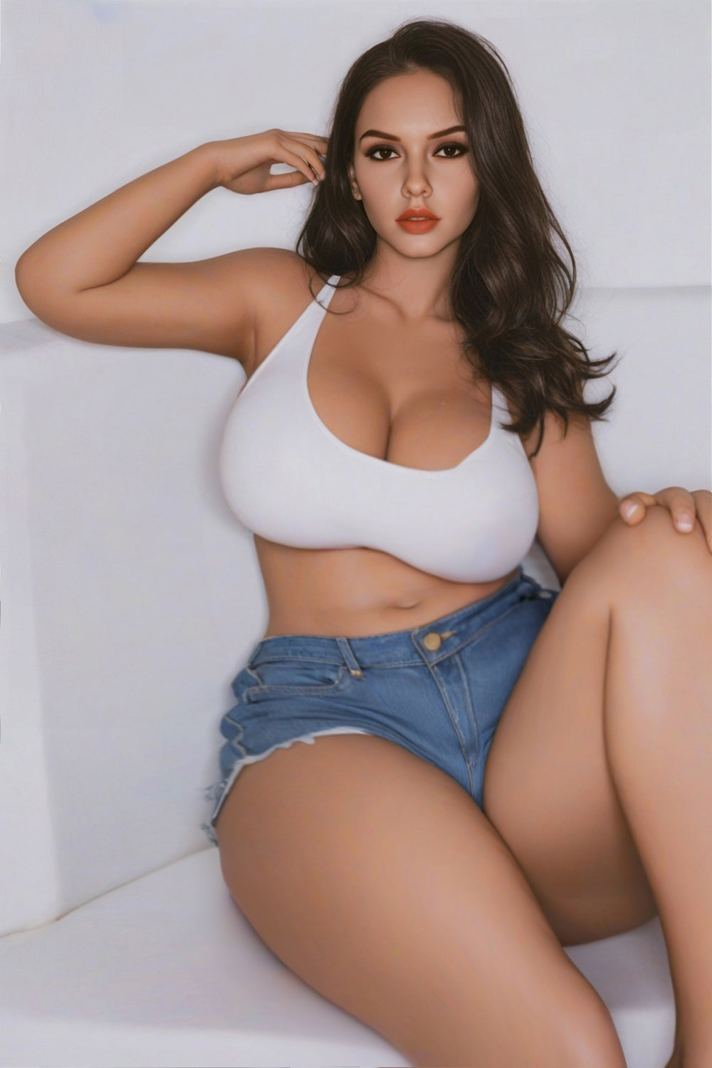 SY Doll | 163cm/5ft4 Huge Breasts Alluring Curvy Casual Chic Realistic TPE Sex Doll - Kim