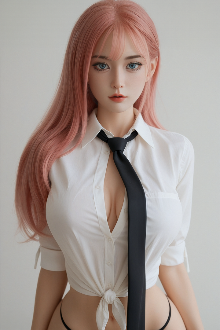 SY Doll | Asia 160 cm/5 ft3 Schöne rosa Haare Große Brüste Lebensechte TPE Sexpuppe - Natalie