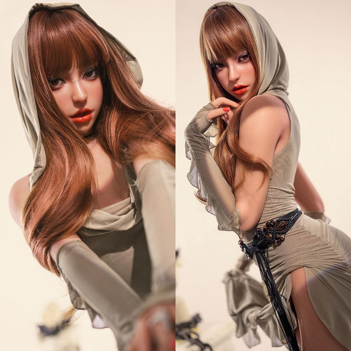 SY Doll | 160cm/5ft3 シリコンヘッド 小さな胸 可動顎付き セックスドール - シンシア (米国在庫あり)