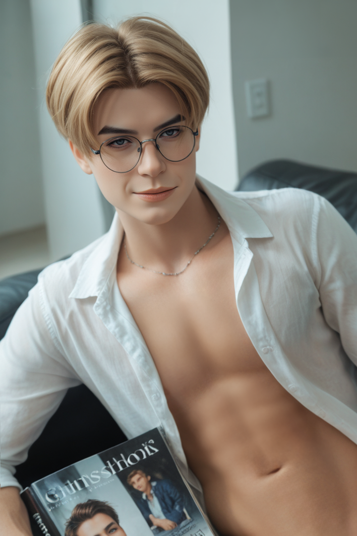 SY Doll | 160cm/5ft3 Smart Blonde Twink Power Lifelike Full Silicone Gay Male Sex Doll - Elliot