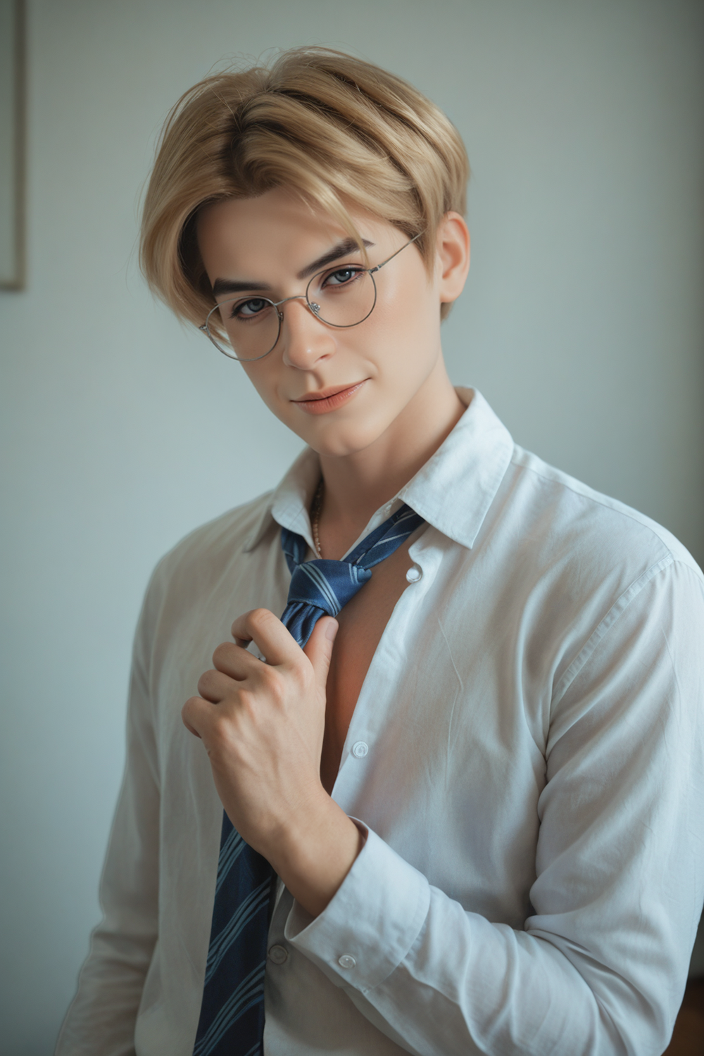 SY Doll | 160cm/5ft3 Smart Blonde Twink Power Lifelike Full Silicone Gay Male Sex Doll - Elliot