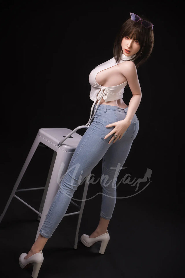 Nianta | 161cm/5ft3 Big Breasts Alluring Asian Sweet Beauty Silicone-X Lifelike Sex Doll - Sandy