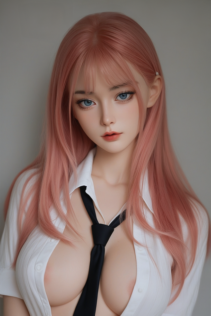 SY Doll | Asia 160 cm/5 ft3 Schöne rosa Haare Große Brüste Lebensechte TPE Sexpuppe - Natalie