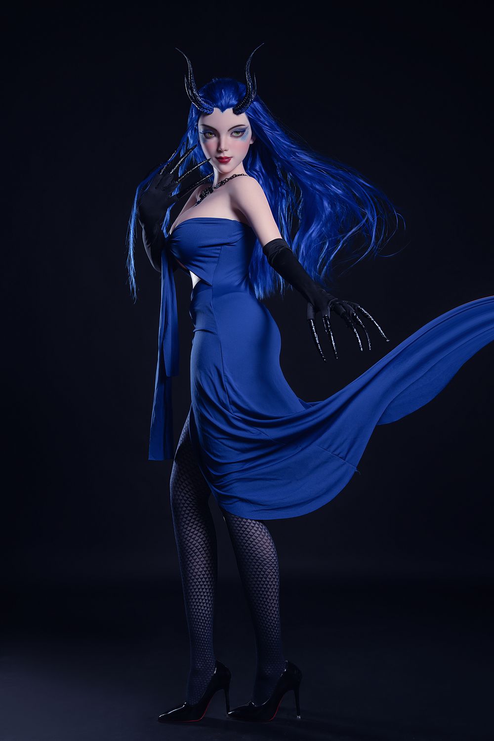Rosretty Doll | 164cm/5ft5 Big Breasts Seductive Succubus Cosplay Realistic Full Silicone Sex Doll - Elvira