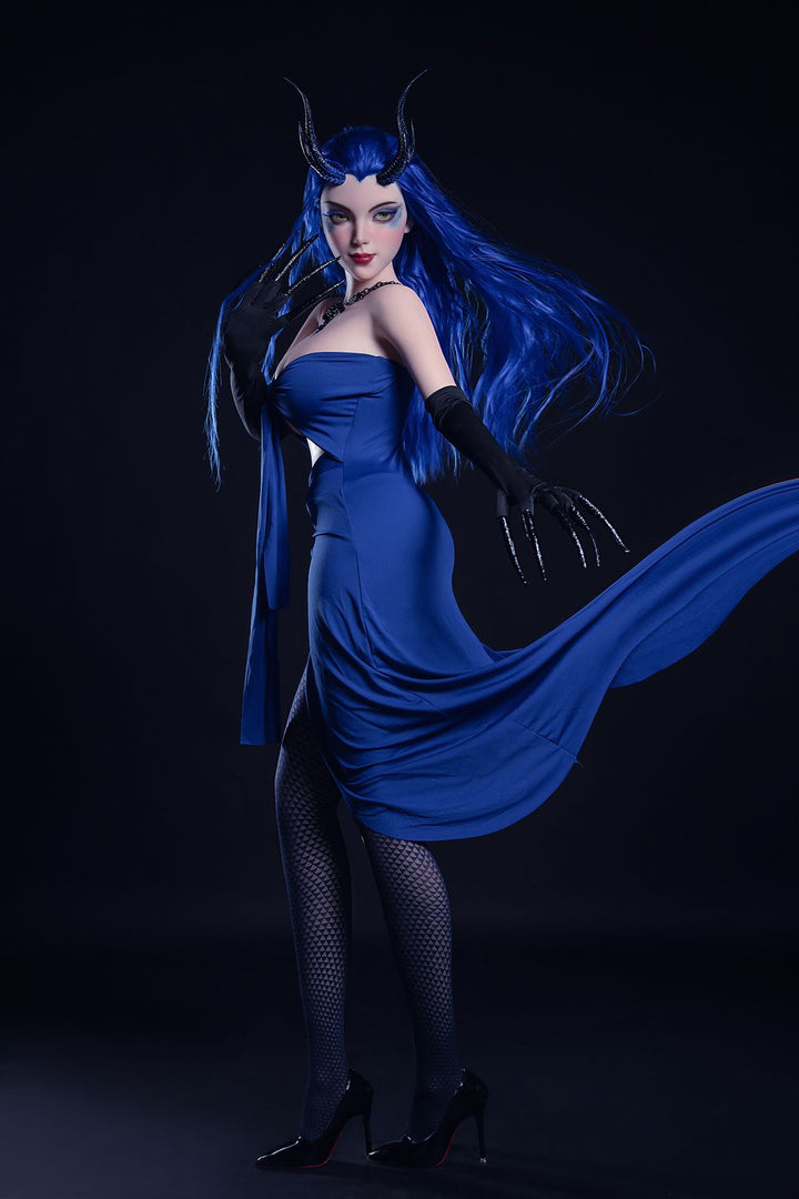 Rosretty Doll | 164cm/5ft5 Big Breasts Seductive Succubus Cosplay Realistic Full Silicone Sex Doll - Elvira
