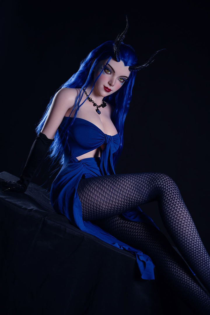 Rosretty Doll | 164cm/5ft5 Big Breasts Seductive Succubus Cosplay Realistic Full Silicone Sex Doll - Elvira
