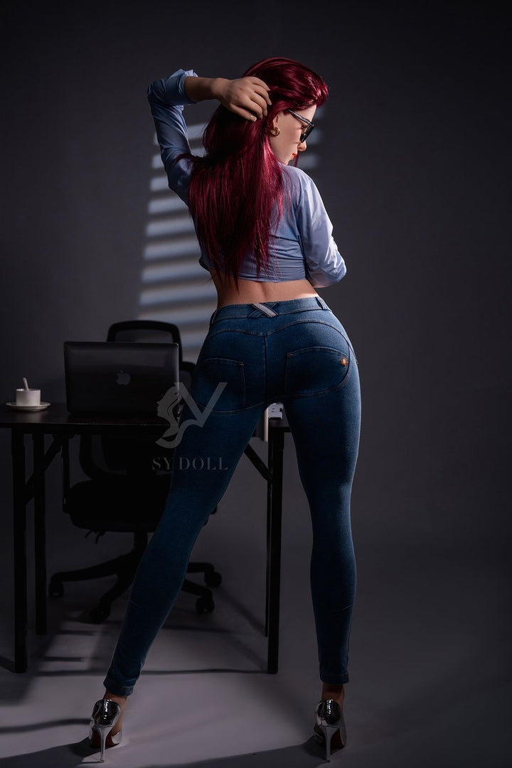 SY Doll |169cm/5ft5 Red Hair Mature Big Breasts Lifelike TPE Sex Doll - Jessi