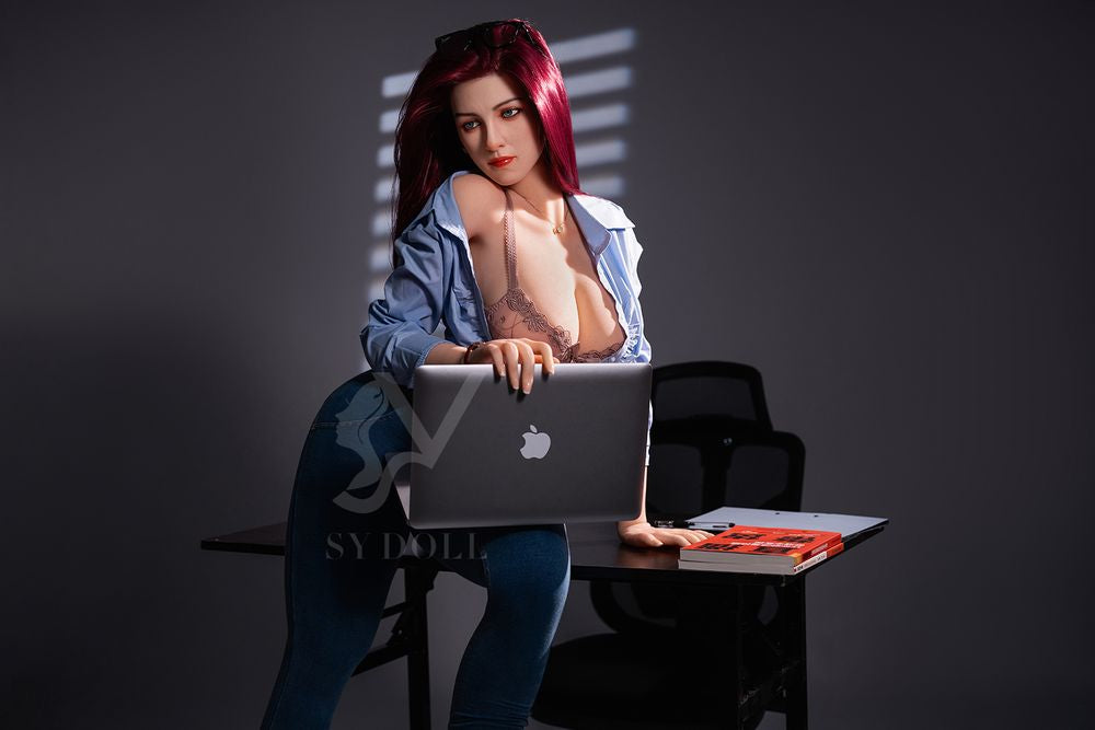 SY Doll |169cm/5ft5 Red Hair Mature Big Breasts Lifelike TPE Sex Doll - Jessi