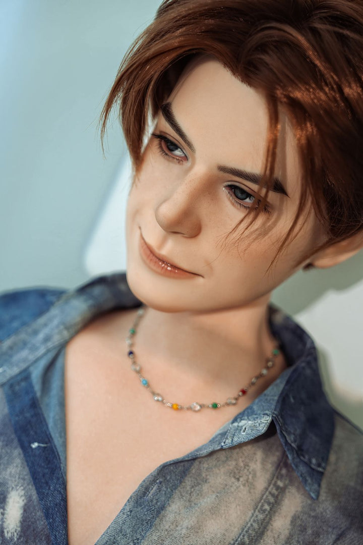 SY Doll | 160cm/5ft3 Playful Handsome Irresistible Smile Lifelike Full Silicone Gay Male Sex Doll - Asher