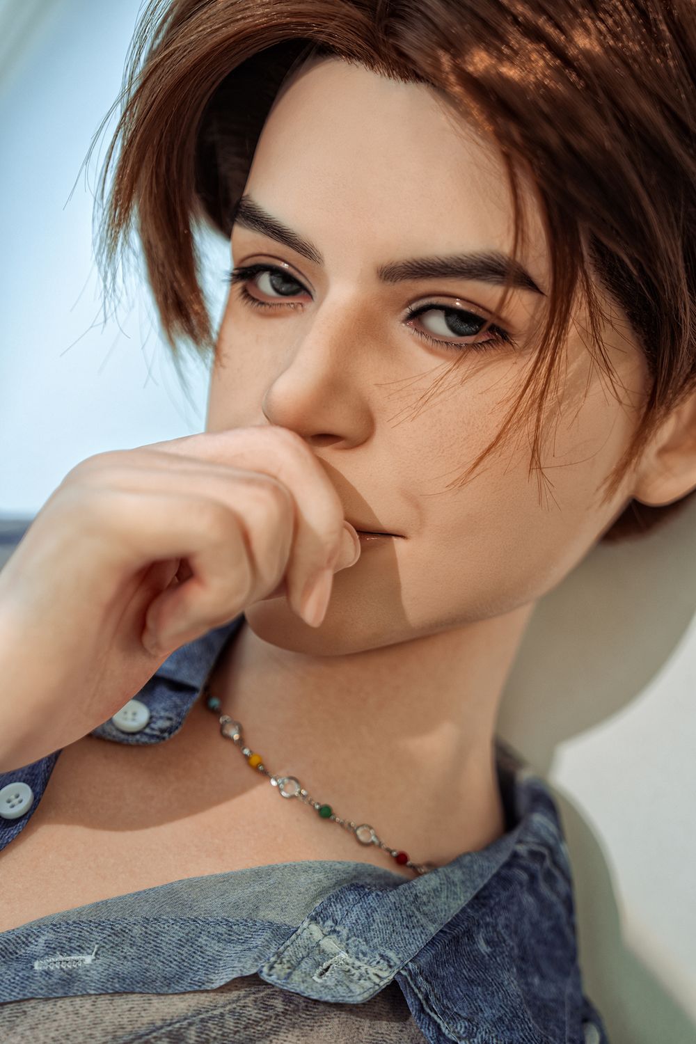 SY Doll | 160cm/5ft3 Playful Handsome Irresistible Smile Lifelike Full Silicone Gay Male Sex Doll - Asher