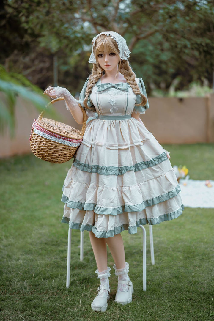 SY Doll | 164 cm große Brüste, verführerische süße blonde Lolita, realistische Sexpuppe aus Vollsilikon - Vanessa