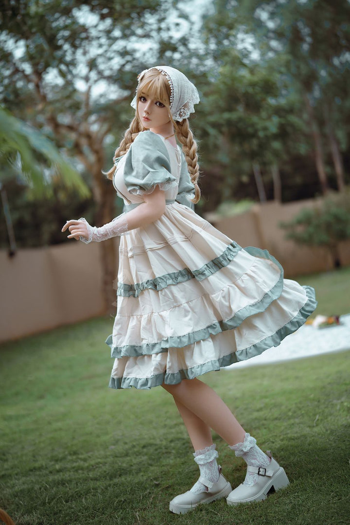 SY Doll | 164 cm große Brüste, verführerische süße blonde Lolita, realistische Sexpuppe aus Vollsilikon - Vanessa