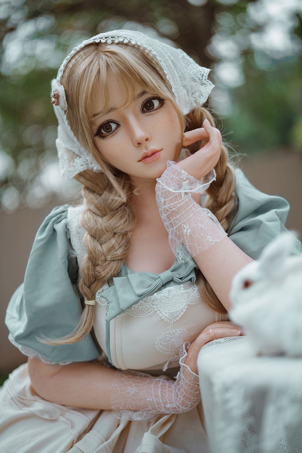 SY Doll | 164 cm große Brüste, verführerische süße blonde Lolita, realistische Sexpuppe aus Vollsilikon - Vanessa