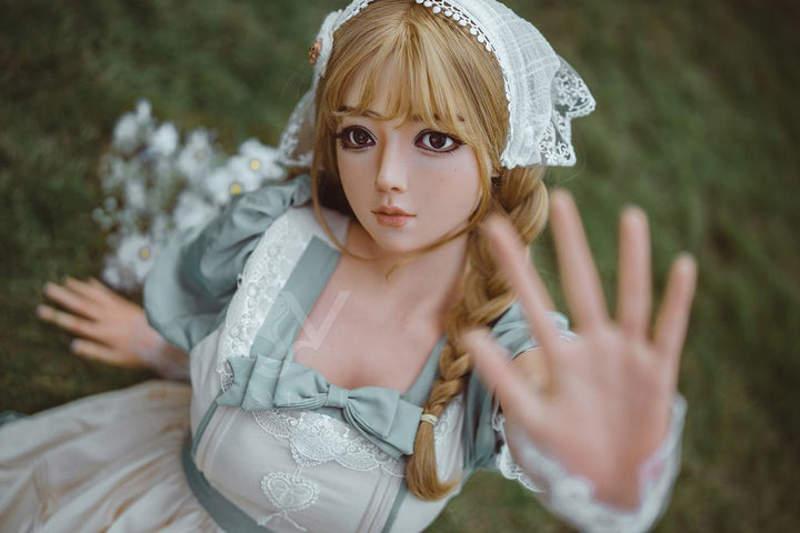 SY Doll | 164 cm große Brüste, verführerische süße blonde Lolita, realistische Sexpuppe aus Vollsilikon - Vanessa