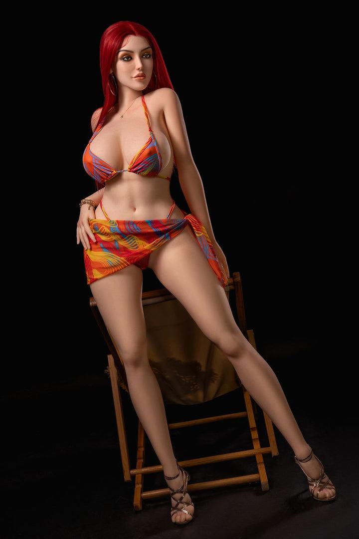 Rosretty Doll | 169cm/5ft7 Red Hair Mature Huge Boobs Lifelike Love Doll - Helen