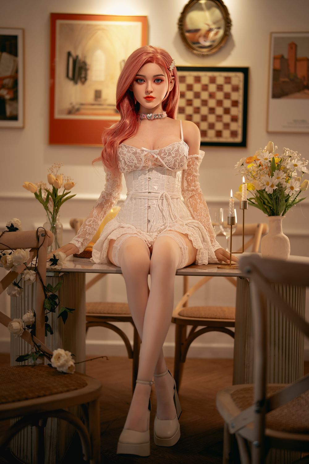 SY Doll | Asian 160cm/5ft3 Lovely Pink Hair Big Breasts Sex Doll - Sarah