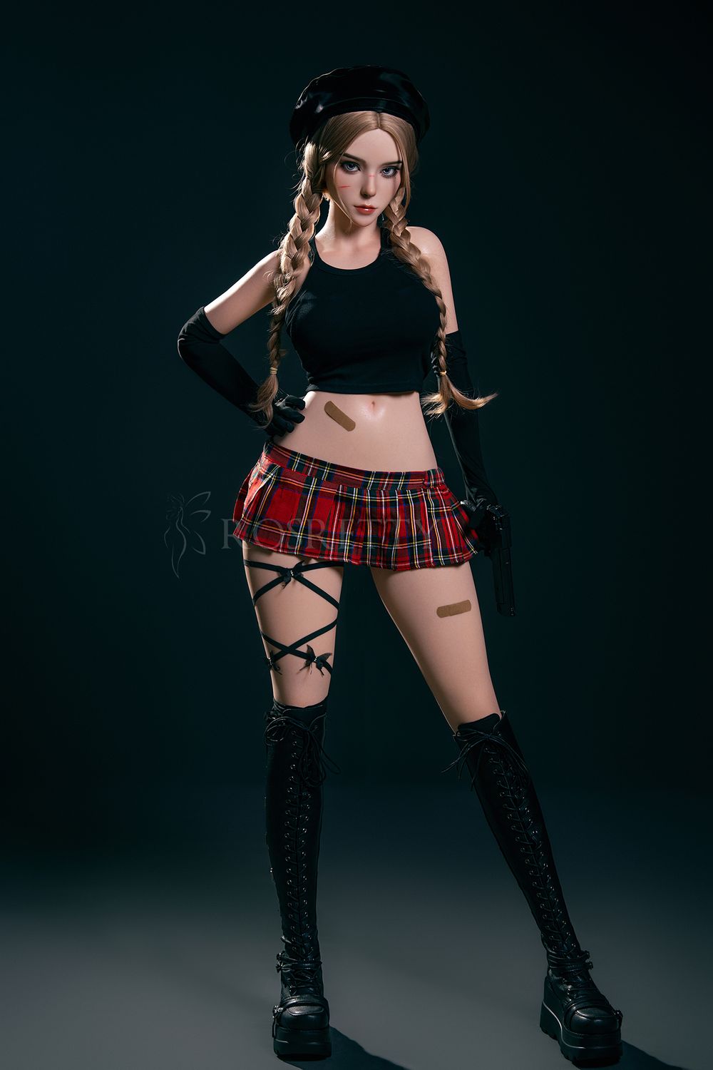 Rosretty Doll | 164cm/5ft4 Big Breasts Sexy Anime Schoolgirl Blonde Realistic Full Silicone Sex Doll - Trixie