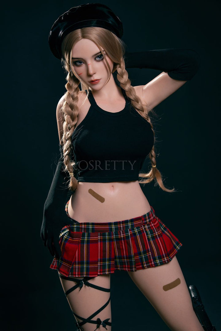 Rosretty Doll | 164cm/5ft4 Big Breasts Sexy Anime Schoolgirl Blonde Realistic Full Silicone Sex Doll - Trixie