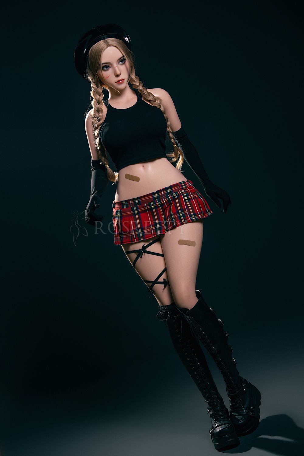 Rosretty Doll | 164cm/5ft4 Big Breasts Sexy Anime Schoolgirl Blonde Realistic Full Silicone Sex Doll - Trixie