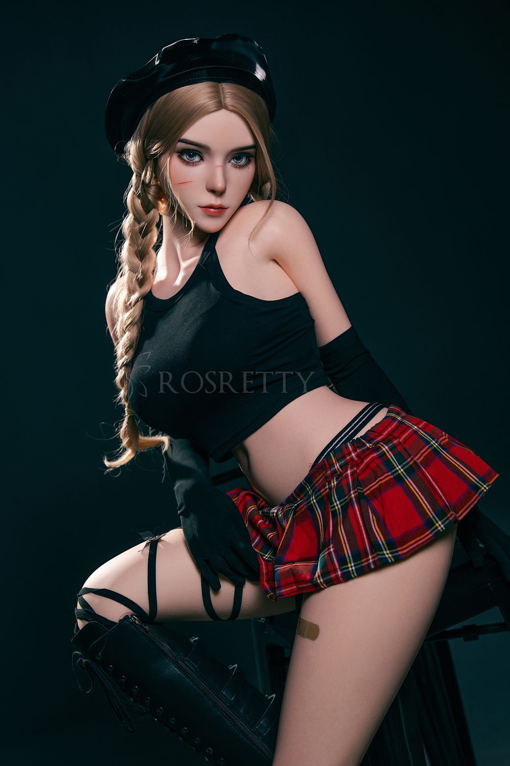 Rosretty Doll | 164cm/5ft4 Big Breasts Sexy Anime Schoolgirl Blonde Realistic Full Silicone Sex Doll - Trixie