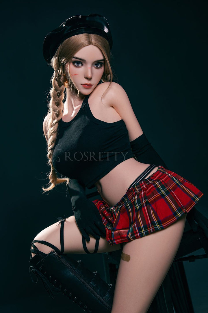 Rosretty Doll | 164cm/5ft4 Big Breasts Sexy Anime Schoolgirl Blonde Realistic Full Silicone Sex Doll - Trixie