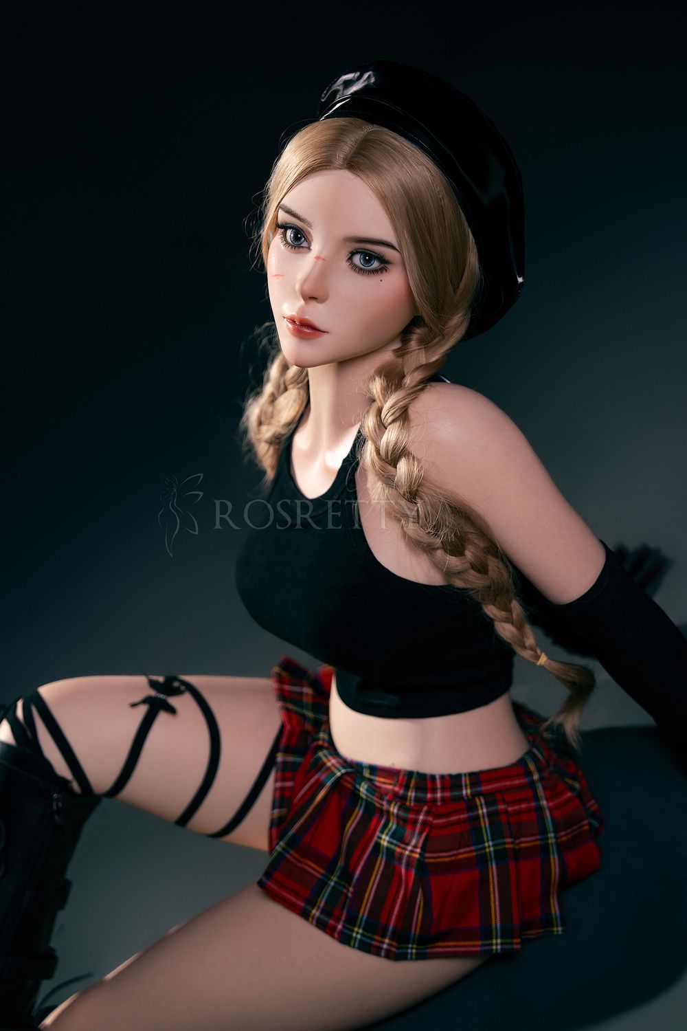 Rosretty Doll | 164cm/5ft4 Big Breasts Sexy Anime Schoolgirl Blonde Realistic Full Silicone Sex Doll - Trixie