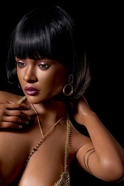 150cm/4ft11 African American Mature Big Breasts Love Doll - Nina