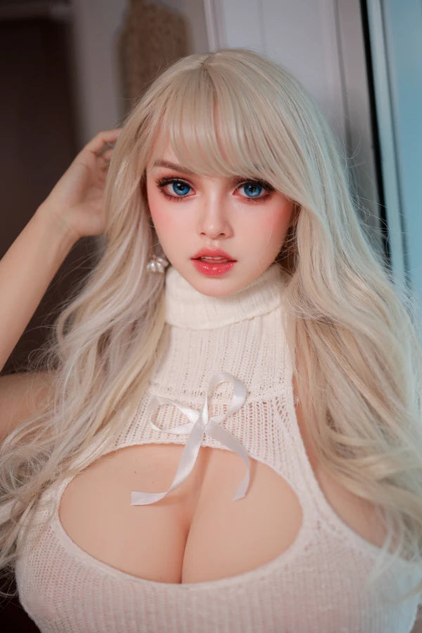 Dimu Doll | 164cm/5ft4 Huge Breasts Lovely Asian Blonde Chubby Lifelike TPE Sex Doll - Bella
