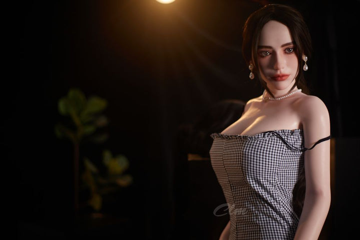 Höhepunkt-Puppe | SiT163cm beweglicher Kieferkopf realistische Sexpuppe - Tiffany