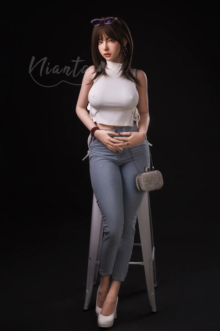 Nianta | 161cm/5ft3 Big Breasts Alluring Asian Sweet Beauty Silicone-X Lifelike Sex Doll - Sandy