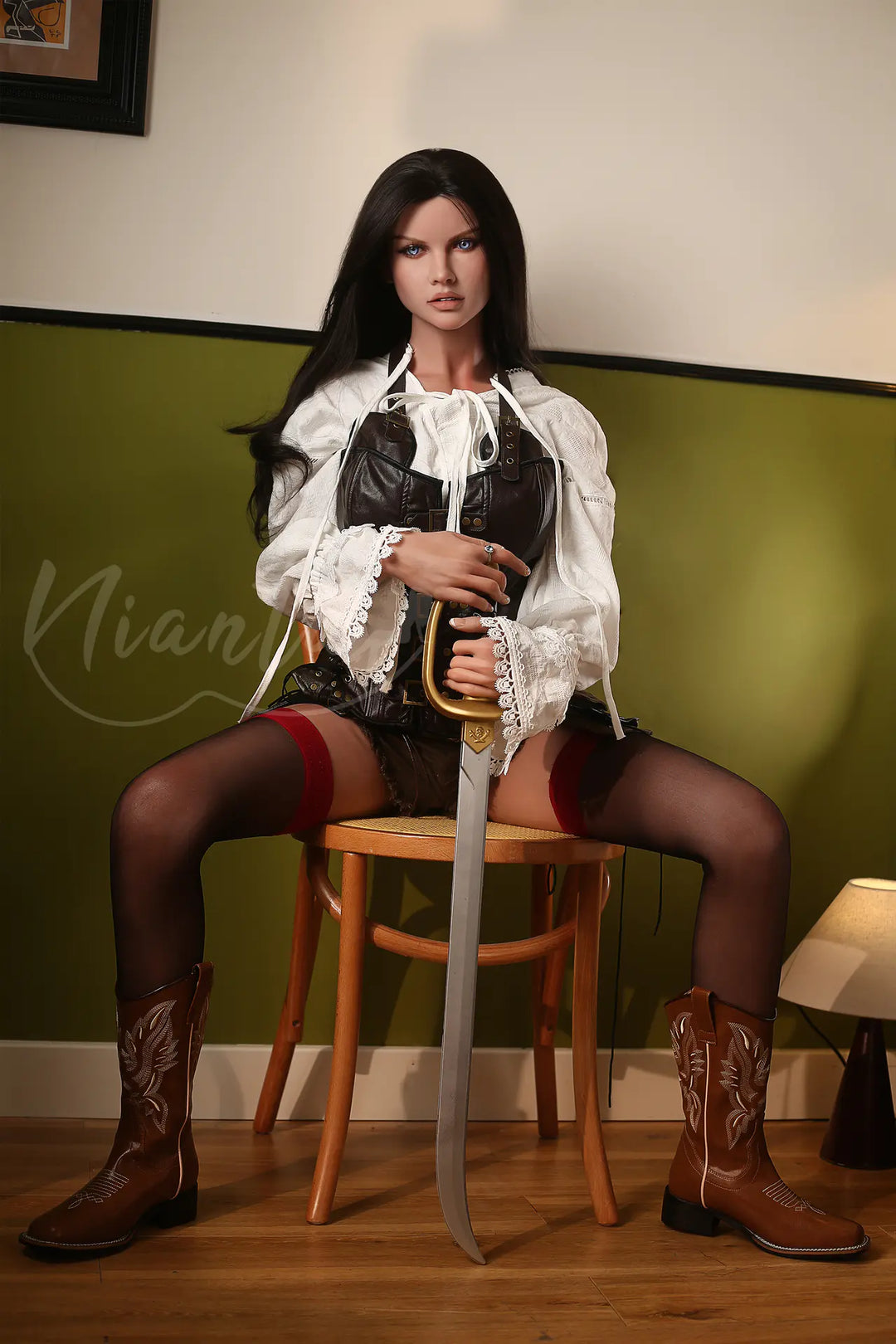 Nianta | 158cm/5ft2 Big Breasts Captivating Vintage Pirate-style Silicone-X Lifelike Sex Doll - Atalanta
