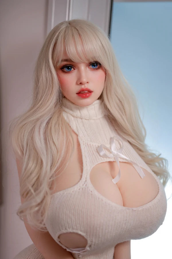 Dimu Doll | 164cm/5ft4 Huge Breasts Lovely Asian Blonde Chubby Lifelike TPE Sex Doll - Bella