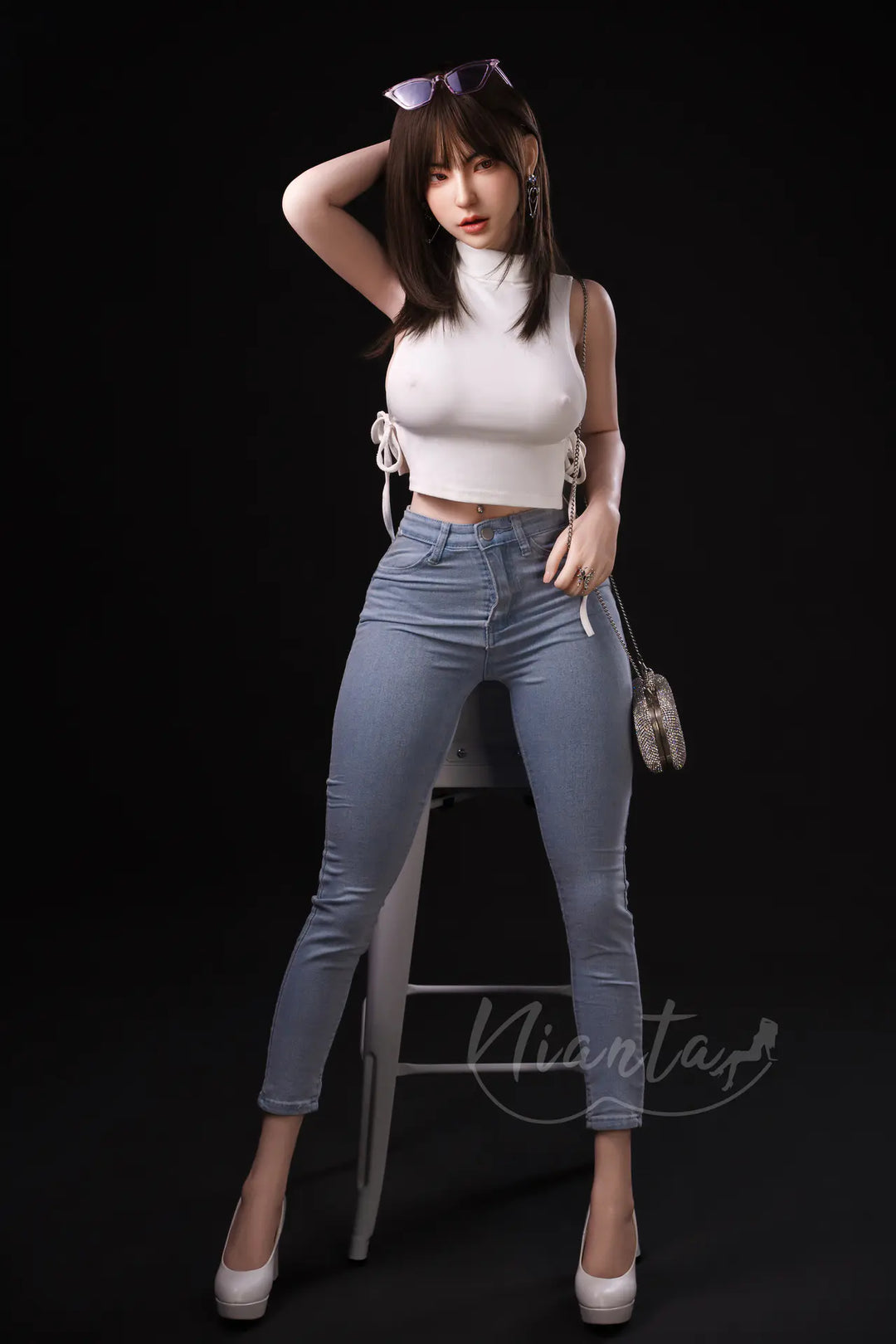 Nianta | 161cm/5ft3 Big Breasts Alluring Asian Sweet Beauty Silicone-X Lifelike Sex Doll - Sandy