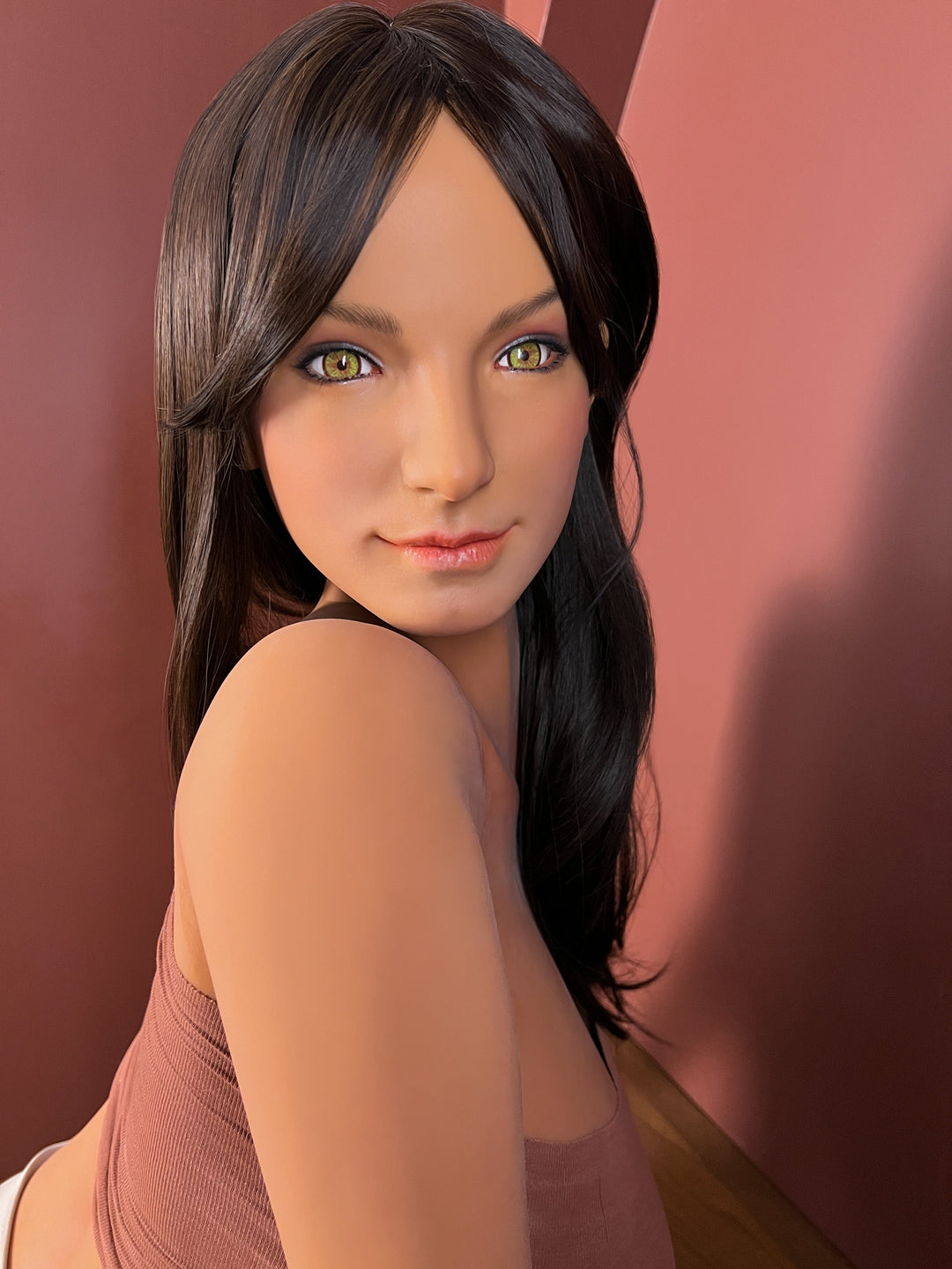 Climax Doll | 159 cm (5 Fuß 2 Zoll) Silikonkopf und TPE-Körper, sonnengebräunte Haut – Mouna