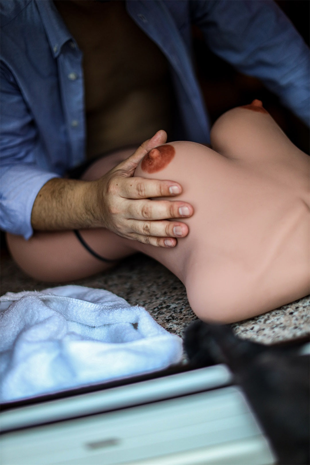 Climax丨TPE Sex Doll 157# Model Torso for Men Black (In Stock US)