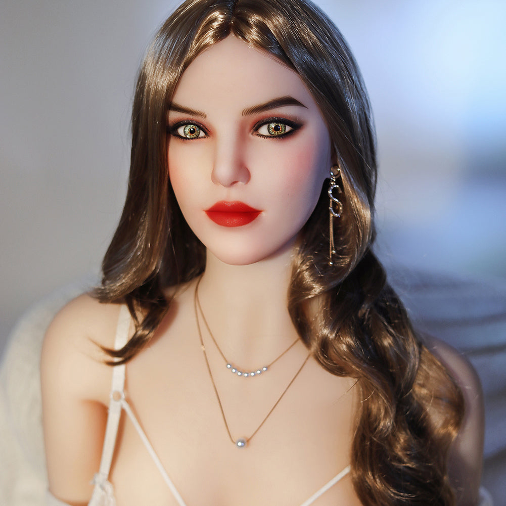165cm (5ft6) Poupée Sexuelle Mature Petit Sein Avec Cheveux Longs Bouclés - Zion