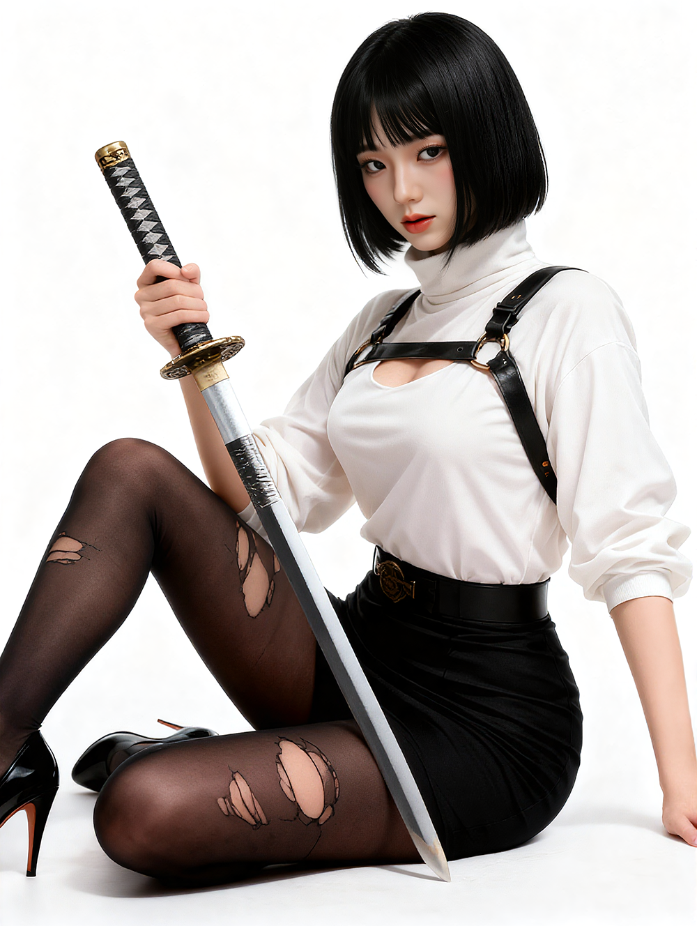 SY Doll | 160cm/5ft3 Big Breasts Charming Anime Assassin Realistic TPE Sex Doll - Lena