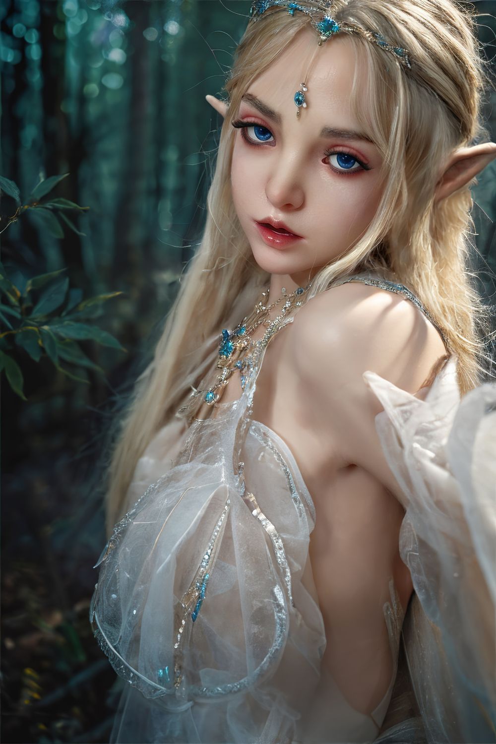 SY Doll | 150cm/4ft9 Flat Breasts Lovely Elf Cosplay Realistic Full Silicone Sex Doll - Ailsa