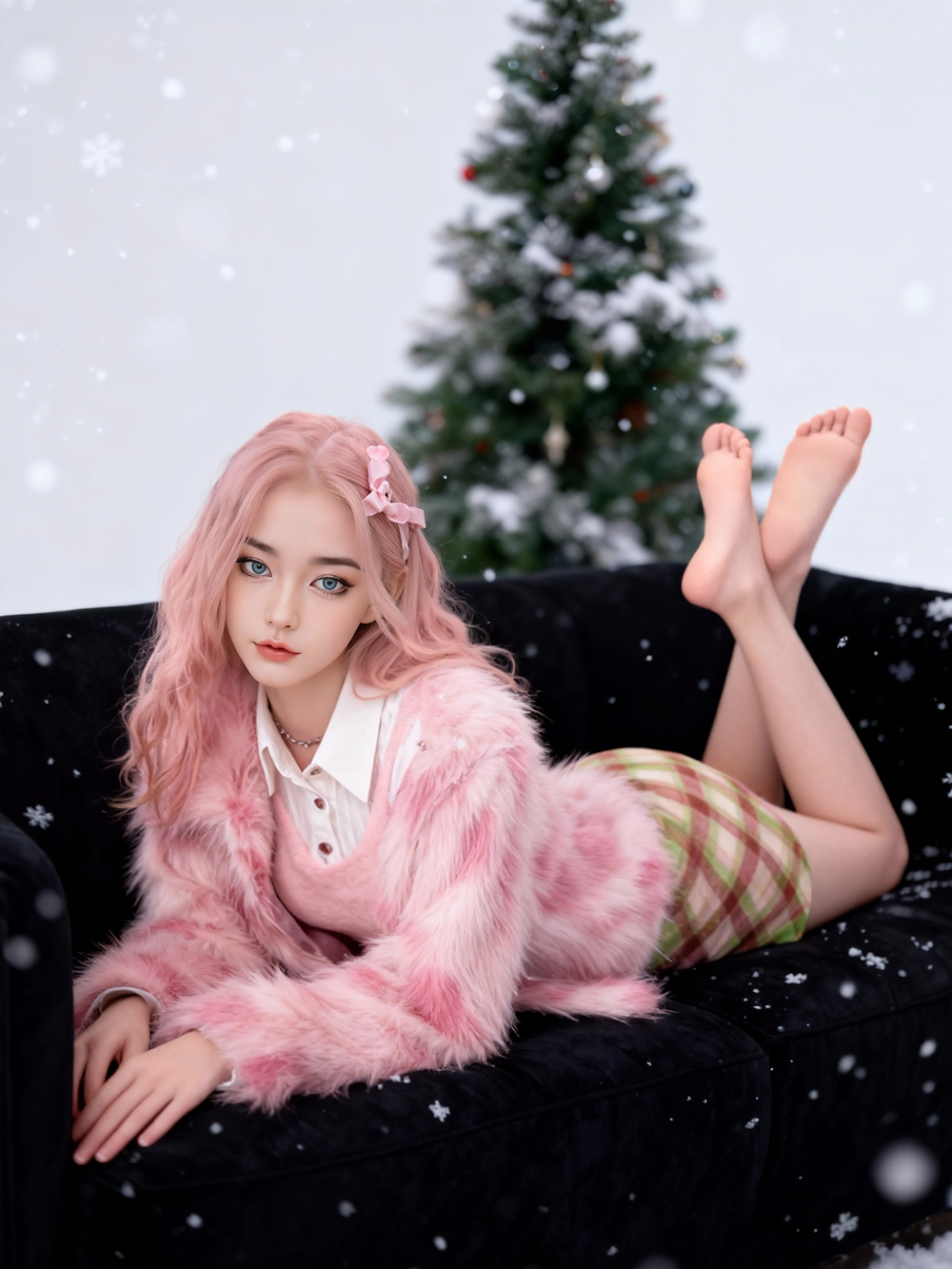 SY Doll | Asia 160 cm/5 ft3 Schöne rosa Haare Große Brüste Lebensechte TPE Sexpuppe - Natalie