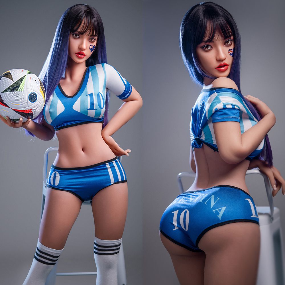SY Puppe | 152 cm/4ft12 Große Brüste Verspielt Sport Fußball Cosplay Realistische TPE Sexpuppe - Edwina