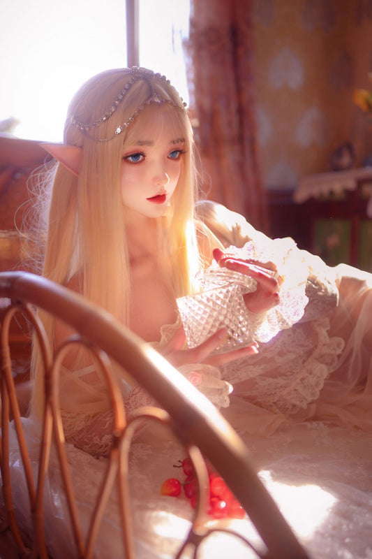 Advanced SY Doll | 150cm/4ft9 Flat Breasts Charming Elf Cosplay Lifelike Full Silicone Sex Doll - Monica (In Stock US)