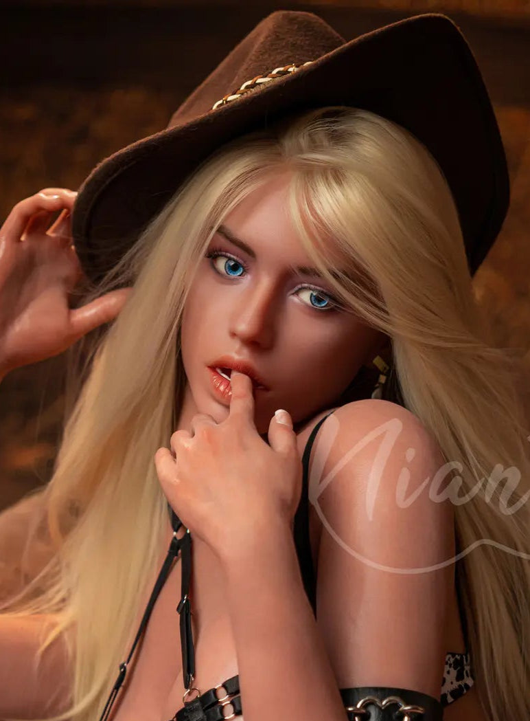 Nianta | 164cm/5ft4 Big Breasts Alluring Blonde Cowboy Western Milf Silicone-X Lifelike Sex Doll - Savannah