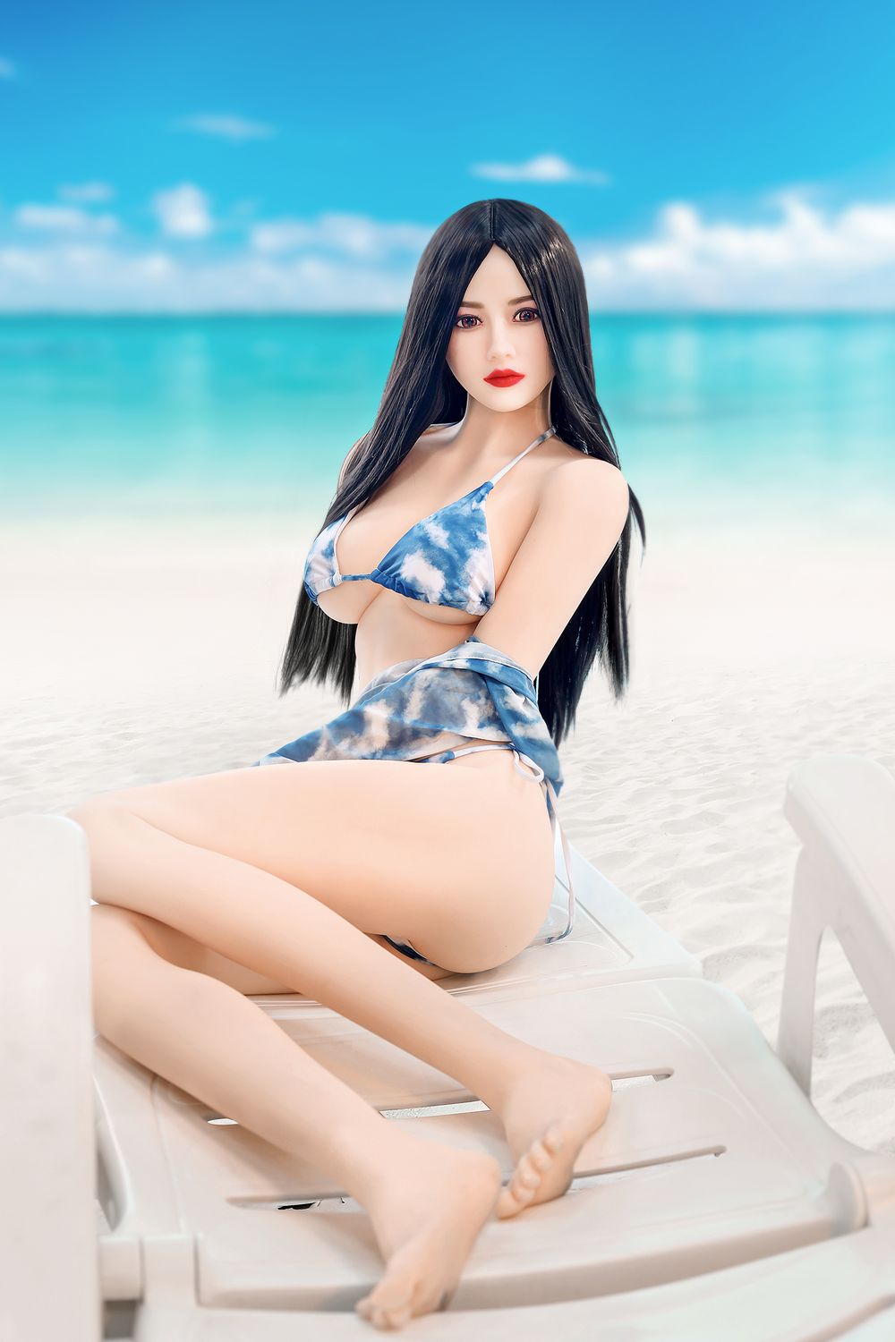SY Doll | Asian 166cm/5ft5 Beach Swimsuit Small Breasts Lifelike TPE Sex Doll - Lillia