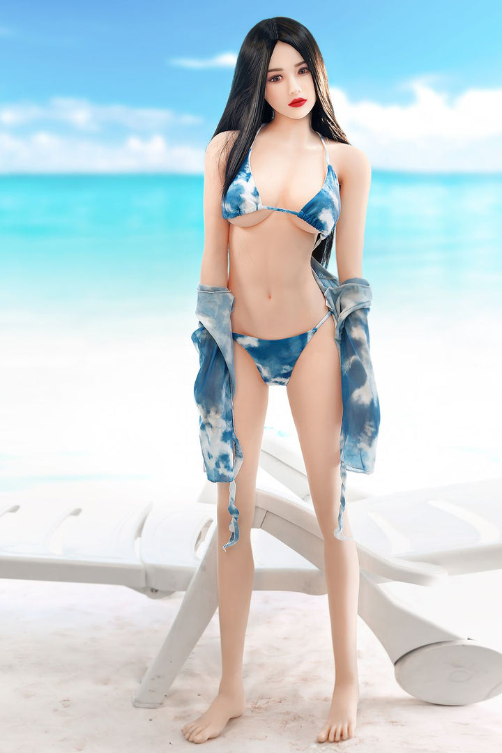 SY Doll | Asian 166cm/5ft5 Beach Swimsuit Small Breasts Lifelike TPE Sex Doll - Lillia