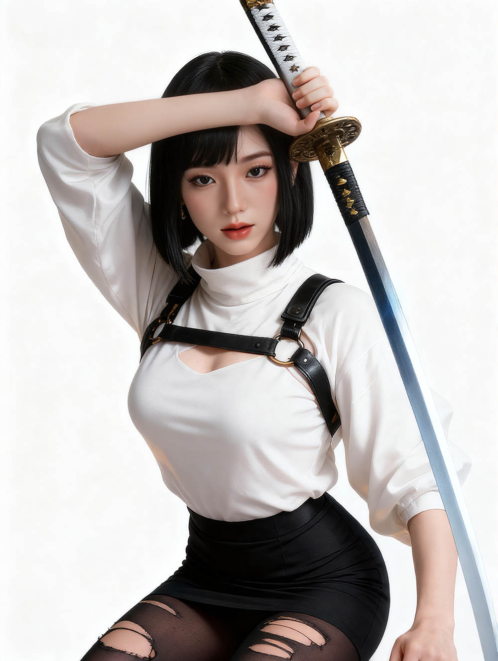 SY Doll | 160cm/5ft3 Big Breasts Charming Anime Assassin Realistic TPE Sex Doll - Lena