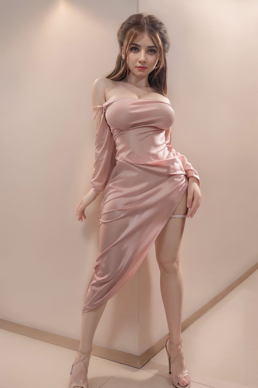 164cm/5ft4 Belle poupée sexuelle réaliste en silicone aux gros seins - Hedy