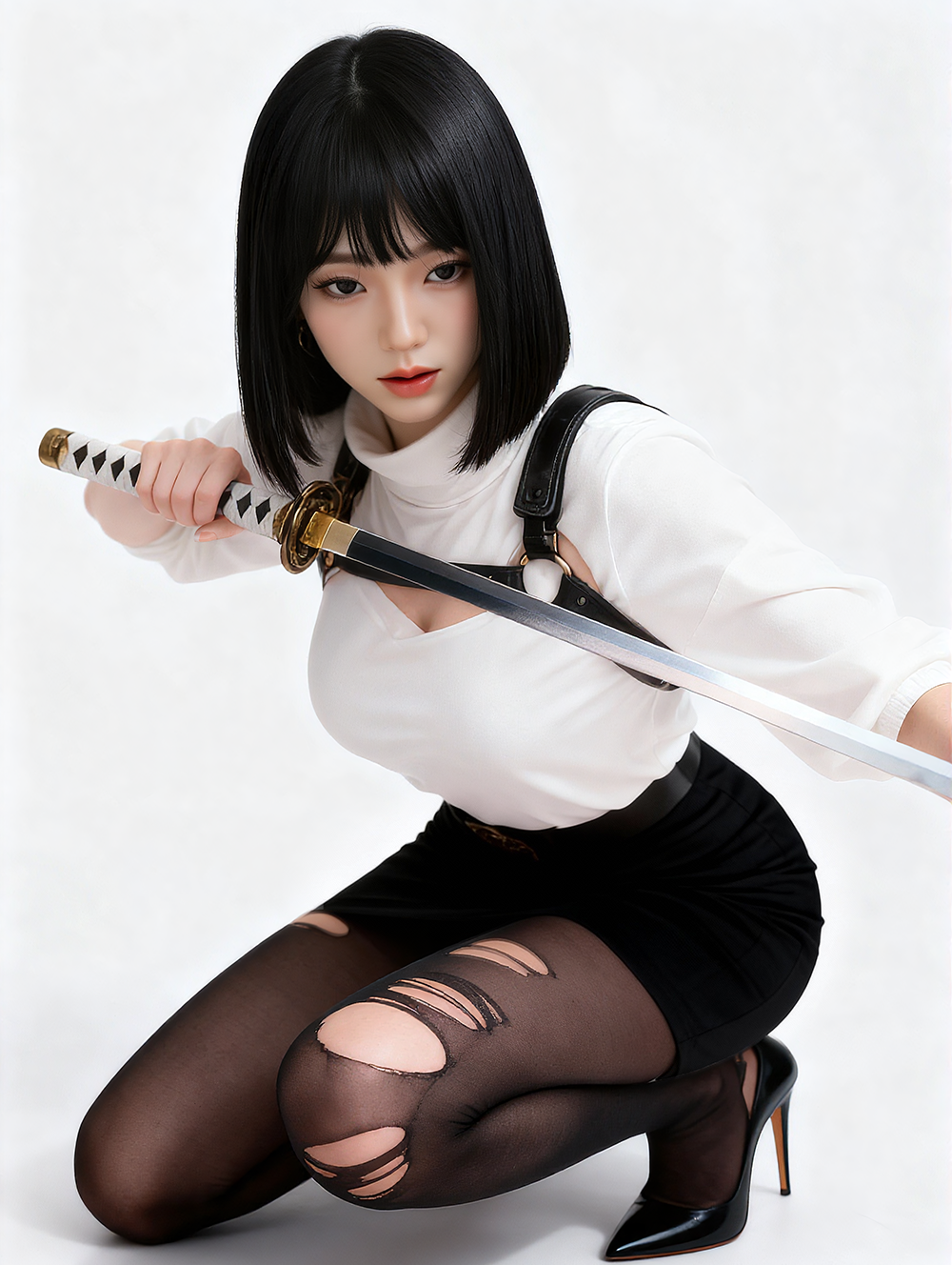 SY Doll | 160cm/5ft3 Big Breasts Charming Anime Assassin Realistic TPE Sex Doll - Lena